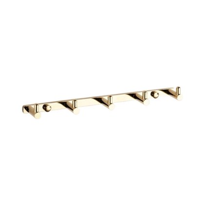 Accesorii Mexen, suport pentru prosoape, 5 carlige, auriu, 709165-50