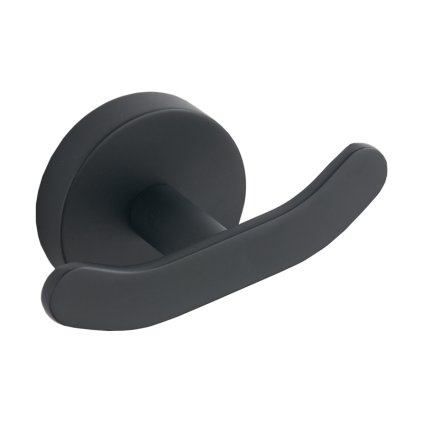 Accesorii Mexen, suport pentru prosoape LOFT, 2 carlige, negru, 7012635-70