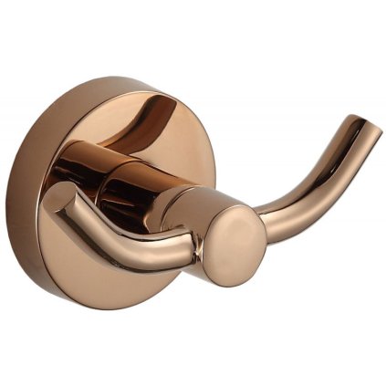 Accesorii Mexen, suport pentru prosoape REMO cu 2 carlige, aur roz, 70507352-60
