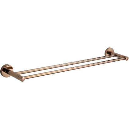 Accesorii Mexen, suport pentru prosoape REMO 2 randuri, aur roz, 7050725-60