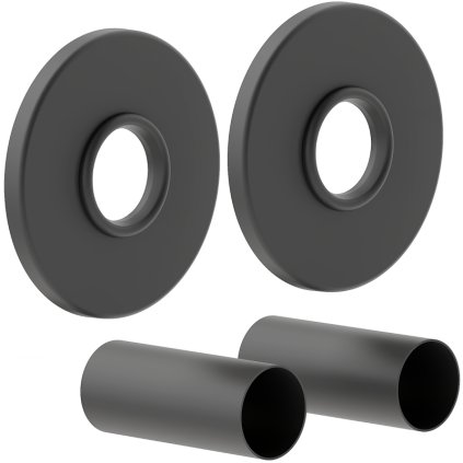 Accesorii Mexen, set rozete de acoperire, antracit, W904-000-66