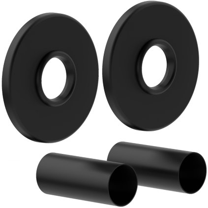 Accesorii Mexen, set rozete de acoperire, negru mat, W904-000-70
