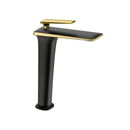 Robinet pentru chiuveta Mexen Purus, negru-auriu, 745810-75