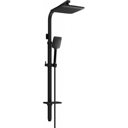 Mexen Q62, set de duș cu duș cu efect de ploaie și cap de mână, negru, 798626295-70