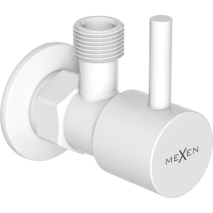 Mexen R1, supapă de colț pentru baterie 1/2"x3/8", alb, 79970-20