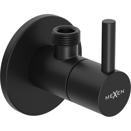 Mexen R2, supapă de colț pentru baterie 1/2"x3/8", negru mat, 79972-70