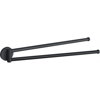 Mexen Remo, suport pentru prosoape pivotant cu două brațe, negru mat, 70507255-70