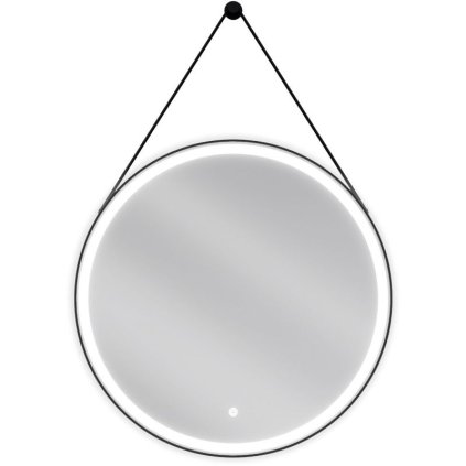 Mexen Reni, oglinda baie LED cu iluminare din spate 70x70 cm, 6000K, rama neagra, anti-aburire, 9812-070-070-611-70