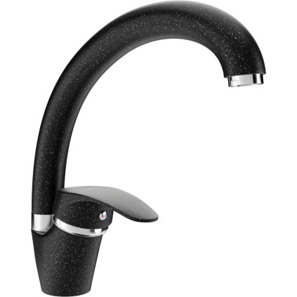 Mexen ROSA - Baterie/chiuvetă înaltă, negru-Pete, 670800-76