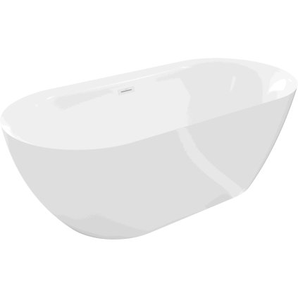 Mexen Roxy, cadă de sine stătătoare 170 x 80 cm, alb, preaplin alb, 51201708000-20