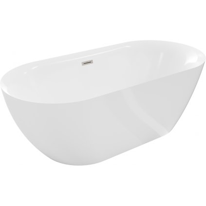 479381 mexen roxy volne stojaca vana 170 x 80 cm biela brusena ocel prepad 51201708000 97