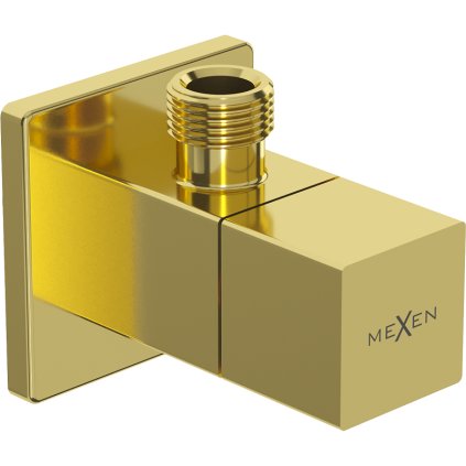 Mexen S, supapă de colț pentru robinet 1/2"x3/8", auriu lucios, 79971-50
