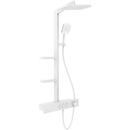 Mexen Saxx, set de dus cu manual si cap de ploaie, alb, 78102-20