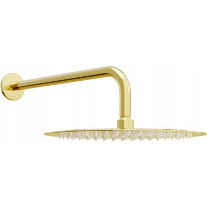 Cap de ploaie Mexen Slim 30 cm cu braț de duș 40 cm, auriu, 79230211-50