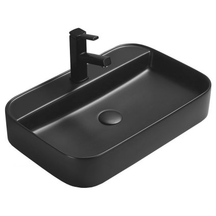 Mexen Sofia, chiuveta blat 60x40x11 cm, negru mat, 22156085
