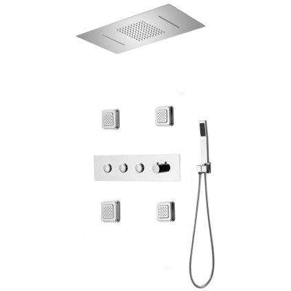 Mexen Soler, set de duș ascuns, crom, 7601-04-00