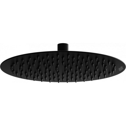 Cap de duș Mexen din oțel inoxidabil Rotund 25 cm, negru, 79225-70