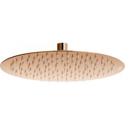 Cap de duș Mexen din oțel inoxidabil Rotund 25 cm, auriu roz, 79225-60