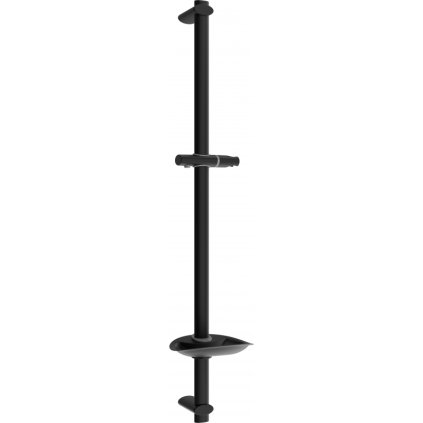 Seturi de dus Mexen - Tija de dus DB 75 cm cu sapuniera, fara baterie, negru, 79384-70