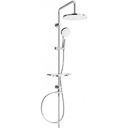 Set dus Mexen T05 cu cap superior 22,5 cm, crom/alb, 798050593-00
