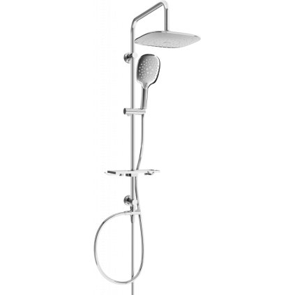 Set de duș Mexen T22 cu cap pătrat superior, crom, 798222293-00