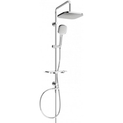 Set de duș Mexen T33 cu cap pătrat superior, crom, 798333393-00