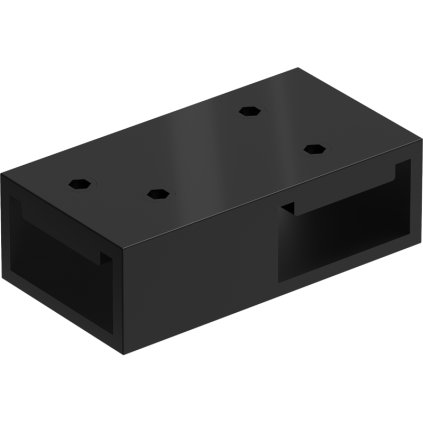 Imbinare Mexen T pentru pereti de dus Kioto WALK-IN 8mm, negru mat, 800-09-70