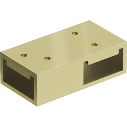 Imbinare Mexen T pentru pereti de dus Kioto WALK-IN 8mm, auriu mat, 800-09-55