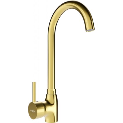 Mexen Telma, baterie chiuveta inalta h-335, auriu lucios, 670200-50