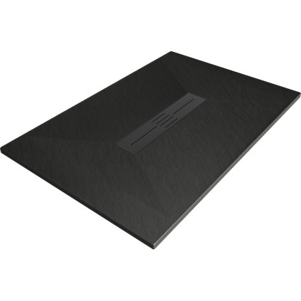 Mexen Toro, cadă de duș dreptunghiulară SMC 100 x 80 cm, negru, capac negru, 43708010-B
