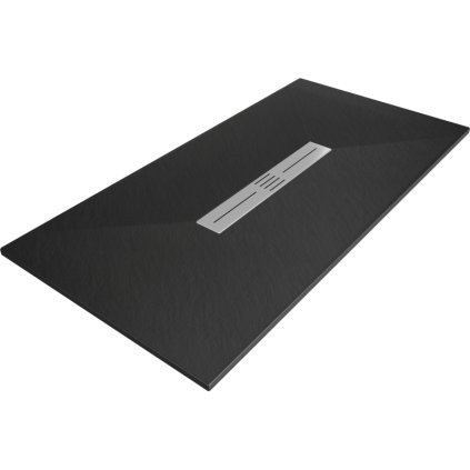 Mexen Toro, cadă de duș dreptunghiulară SMC 160 x 70 cm, negru mat, 43707016