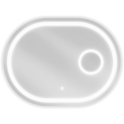 Mexen Umba, oglinda baie LED cu iluminare din spate si oglinda cosmetica 100 x 80 cm, 6000K, anti-aburire, 9822-100-080-611-00