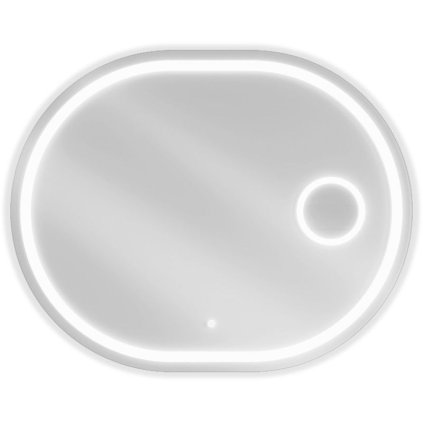 Mexen Umba, oglinda baie LED cu iluminare din spate si oglinda cosmetica 80 x 60 cm, 6000K, anti-aburire, 9822-080-060-611-00