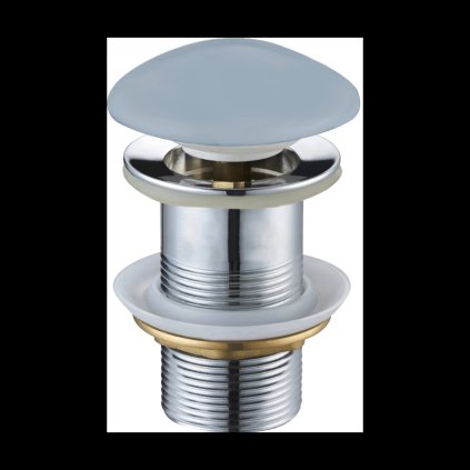 Dop de scurgere rotund pentru chiuveta Mexen tip ClickClack, fara preaplin, ceramica mata gri-albastru, 79910-69