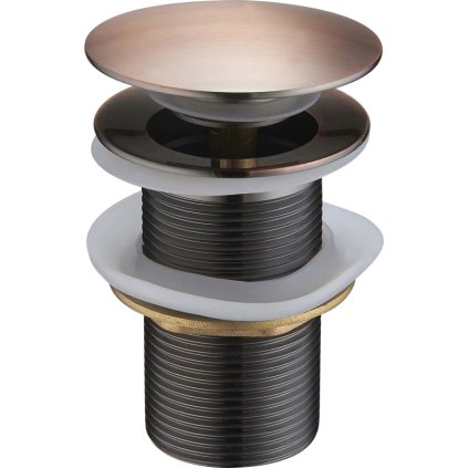 Sifon chiuvetă Mexen, care se poate închide rotund, ClickClack, dop mare, fără preaplin, bronz roșu, 79910-45