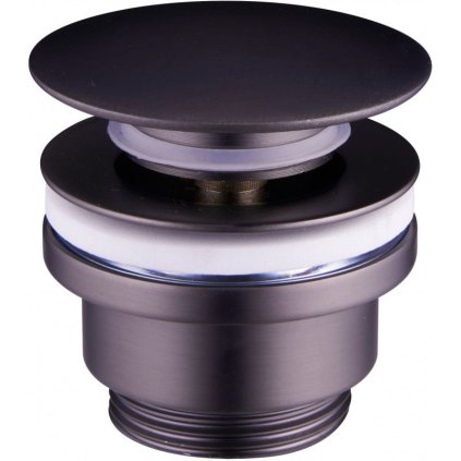Sifon universal pentru chiuvetă rotund, închidebil, ClickClack, grafit, 79930-66