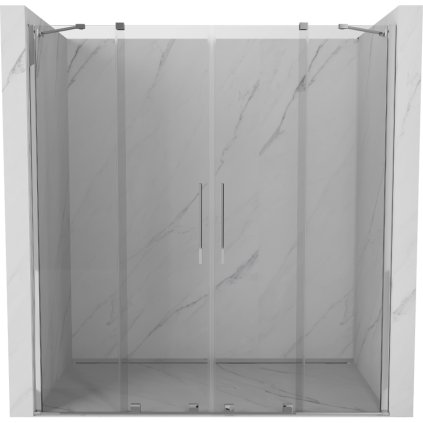 Mexen Velar Duo, usa culisanta pentru deschidere 170x200 cm, sticla transparenta 8mm, profil cromat, 871-170-000-02-01