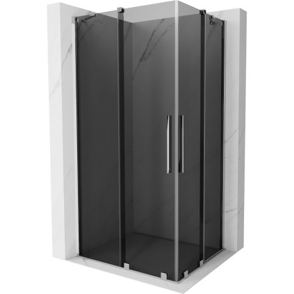 Mexen Velar Duo, cabină de duș cu ușă glisantă 100 x 90 cm, sticlă gri 8 mm, crom, 871-100-090-42-01