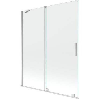 Mexen Velar, paravan de baie glisant cu 2 aripi 140 x 150 cm, sticlă transparentă de 8 mm, profil cromat, 896-140-000-01-01