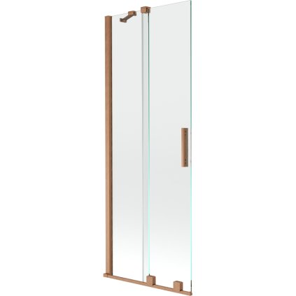 Mexen Velar, paravan de baie glisant cu 2 aripi 70 x 150 cm, sticlă transparentă de 8 mm, cupru mat, 896-070-000-01-65