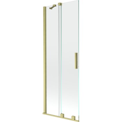Mexen Velar, paravan de baie glisant cu 2 aripi 70 x 150 cm, sticlă transparentă de 8 mm, profil auriu mat, 896-070-000-01-55