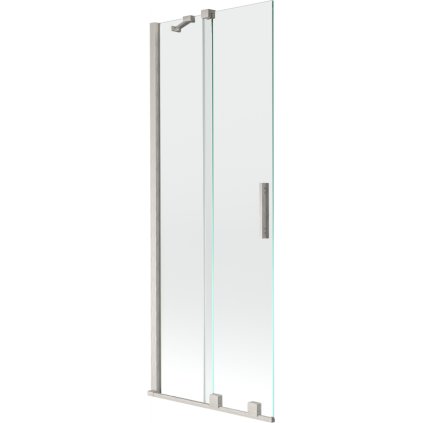 Mexen Velar, paravan de baie glisant cu 2 aripi 75 x 150 cm, sticlă transparentă de 8 mm, oțel periat, 896-075-000-01-97