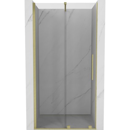 Mexen Velar, usa culisanta pentru deschidere 100x200 cm, sticla transparenta 8mm, auriu mat, 871-100-000-01-55