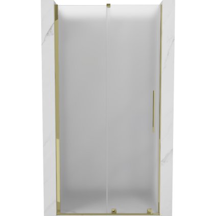 Mexen Velar, usa de dus culisanta pentru deschidere 100 cm, sticla mat 8 mm, auriu lucios, 871-100-000-31-50