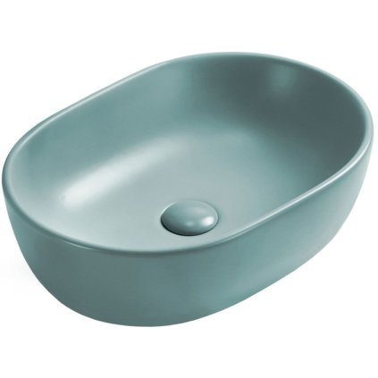 Mexen Viki, chiuveta blat 48x35x14 cm, verde deschis mat, 21054848