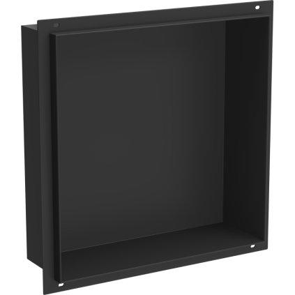 Mexen X-Wall-NR, raft încorporat fără guler 30 x 30 cm, negru mat, 1971303010