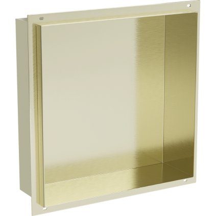 Mexen X-Wall-NR, raft de perete fără guler 30 x 30 cm, auriu strălucitor, 1951303010