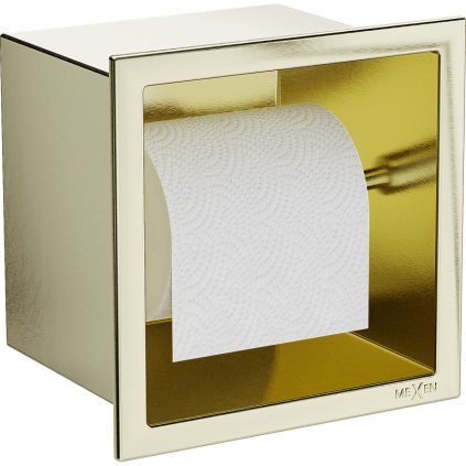 Suport pentru hârtie igienică Mexen X-Wall-P, auriu lucios, 1953