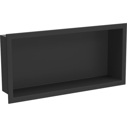 Mexen X-Wall-R, raft de perete cu guler 45 x 20 cm, negru mat, 1970452010
