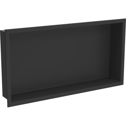 Mexen X-Wall-R, raft de perete cu guler 60 x 30 cm, negru mat, 1970603010